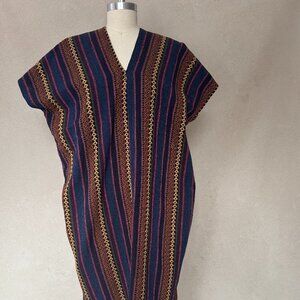 Hat Attack Buji Baja Striped Serape Swim Suit Cover Up Kaftan One Size